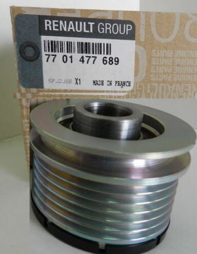 7701477689 535010510 ALTERNATÖR KASNAĞI (RULMANLI) CLIO I KANGOO 1 F-557755.02 ŞARZ KASNAĞI CLİO - MEGAN - LAGUNA - SCENİC 97-20