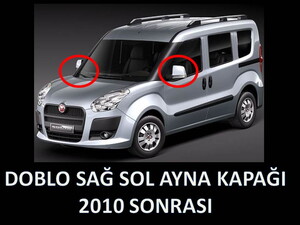 DOBLO 3 4 AYNA KAPAĞI SAĞ SOL BOYALI  FARKLI RENK SEÇENEKLERİYLE İLETİŞİME GEÇİNİZ 2010 SONRASI UYUMLU #1